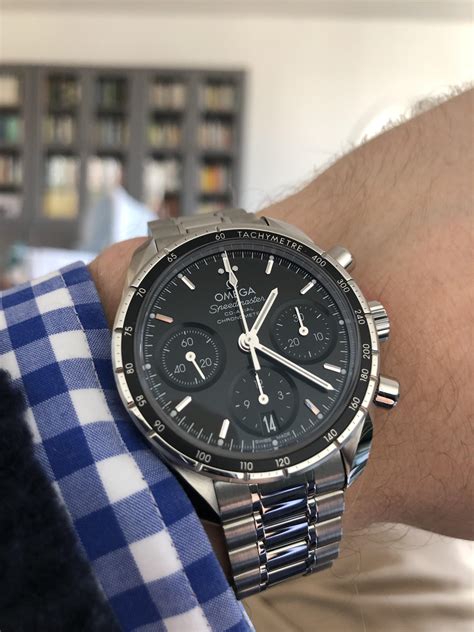 omega speedmaster racing black|Omega Speedmaster 38mm black.